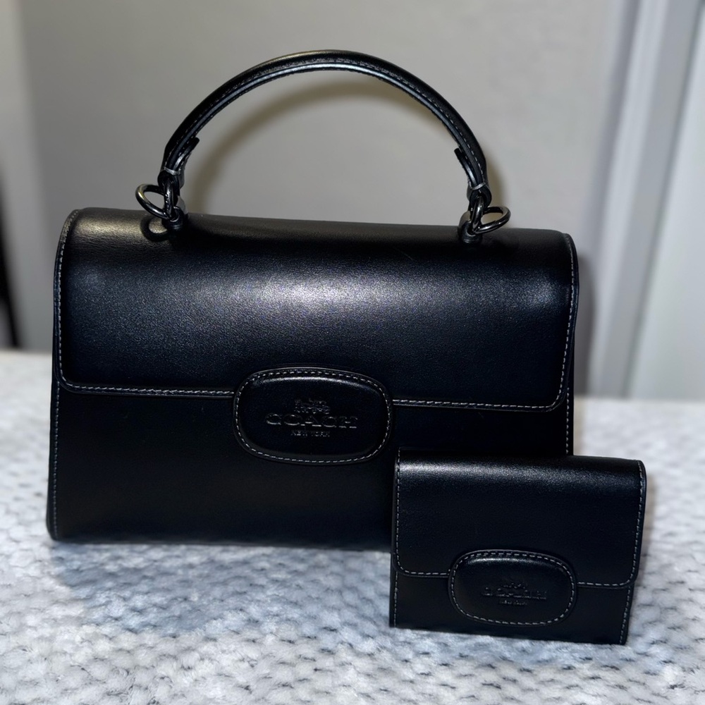 Coach Eliza Top Handle Bag with wallet